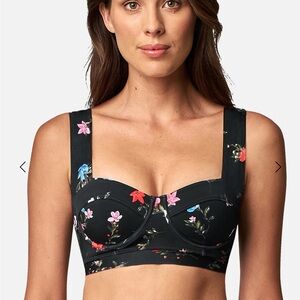 Une Piece bustier balconette Bralette Swim top size 2
